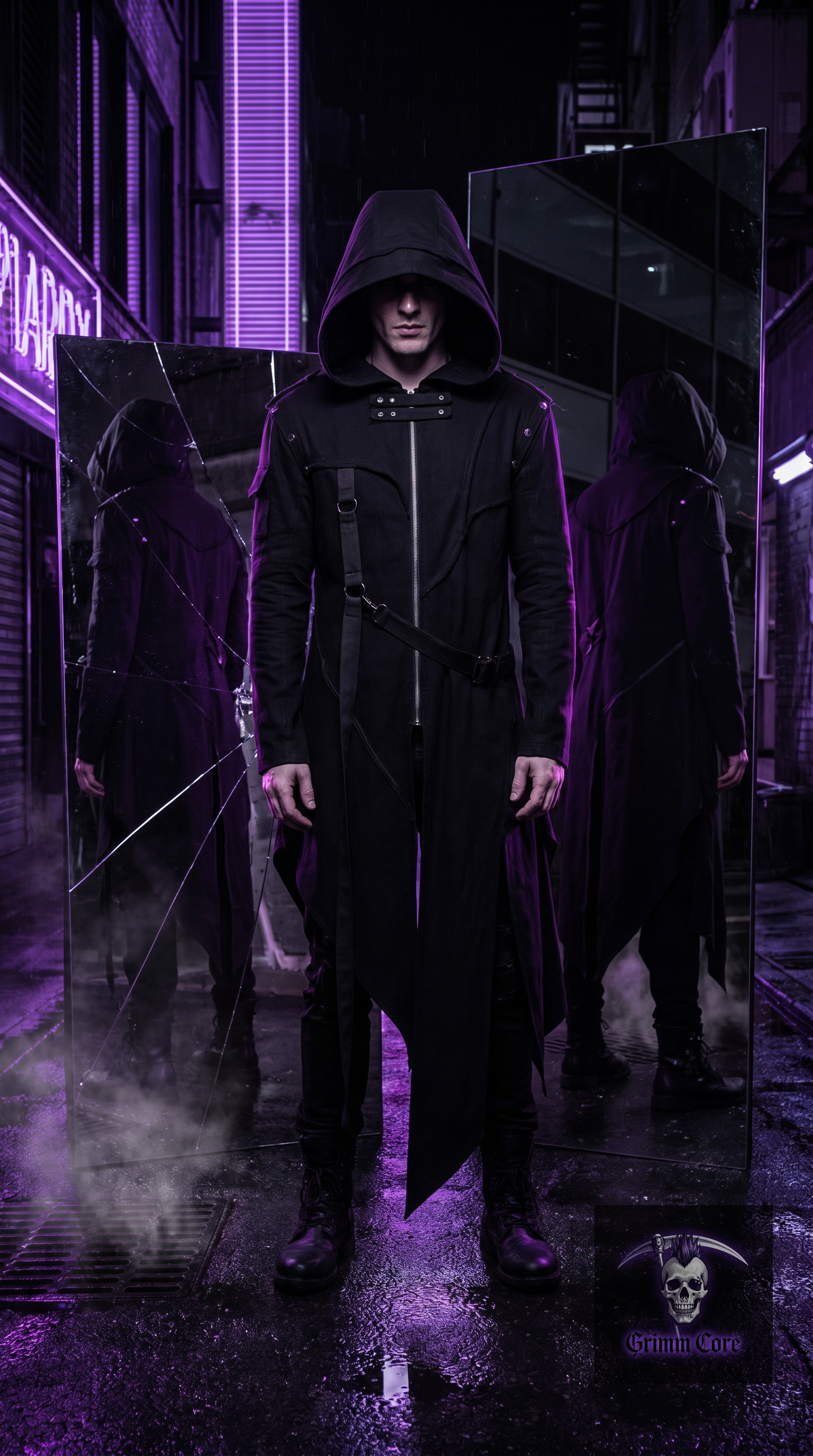 Wasteland Reaper Hooded Trench Coat